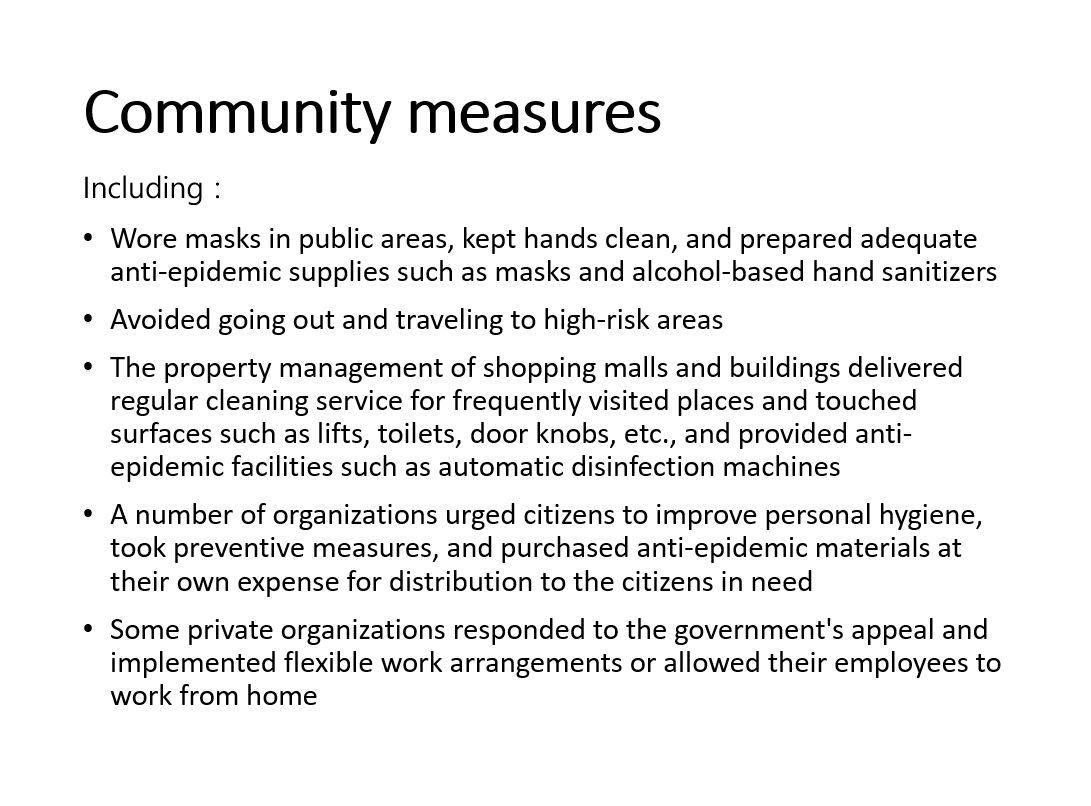 Community measures